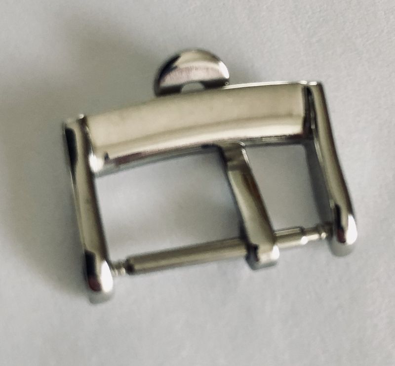 OMEGA Steel 16mm Logo Buckle high quality and unmarked on the back