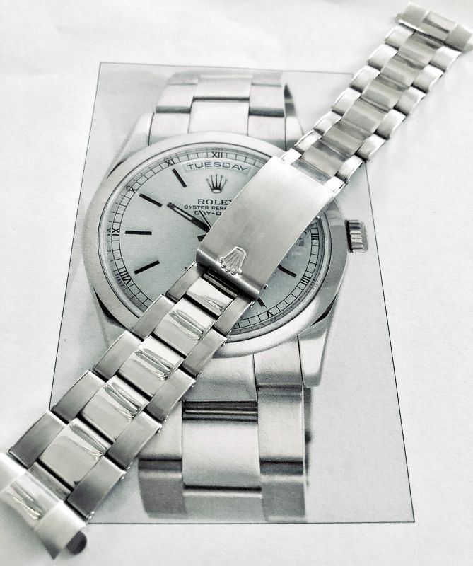 ROLEX PRESIDENT and DateJust 18k WG Riveted Link Bracelet 1978 Ref.76