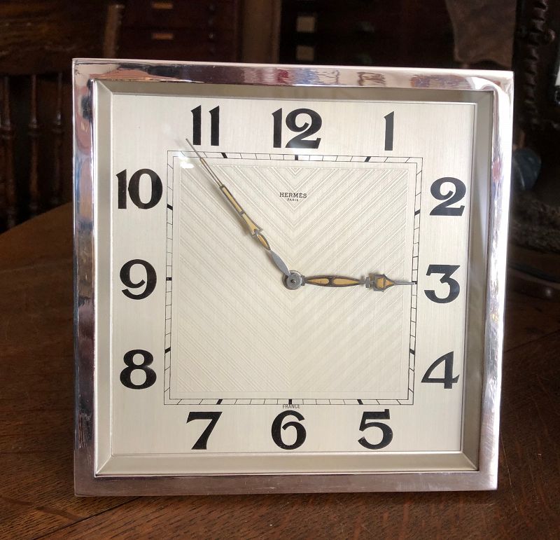 Jaeger-LeCoultre 8-DAY Rectangular Mantel Clock 7.25 x 7,25 inch C1930