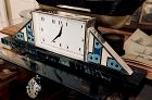 CARTIER by Jaeger-LeCoultre MANTLE CLOCK .935 Sterling Enameled 1928