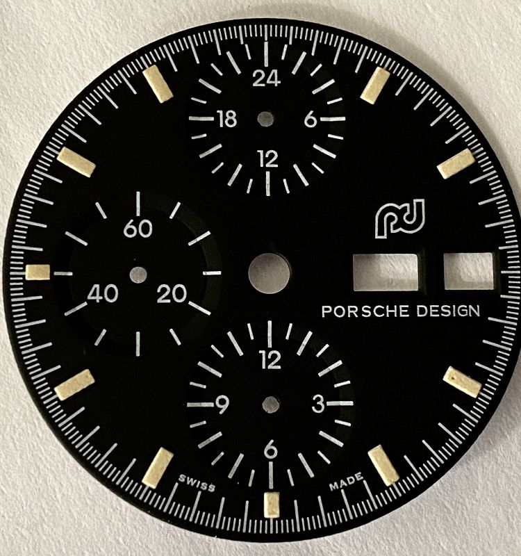 Orfina Porsche design dial new chronograph lemiania 5100 30mm diameter