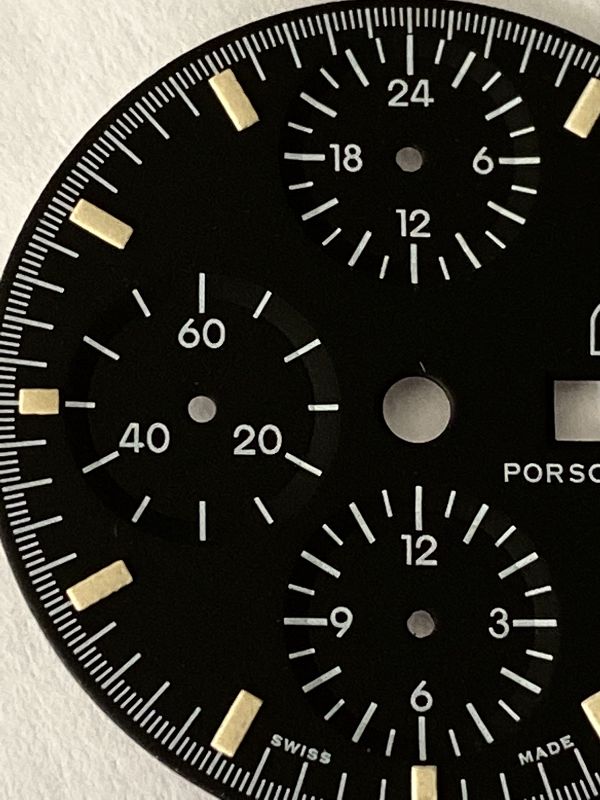 Orfina Porsche design dial new chronograph lemiania 5100 30mm diameter