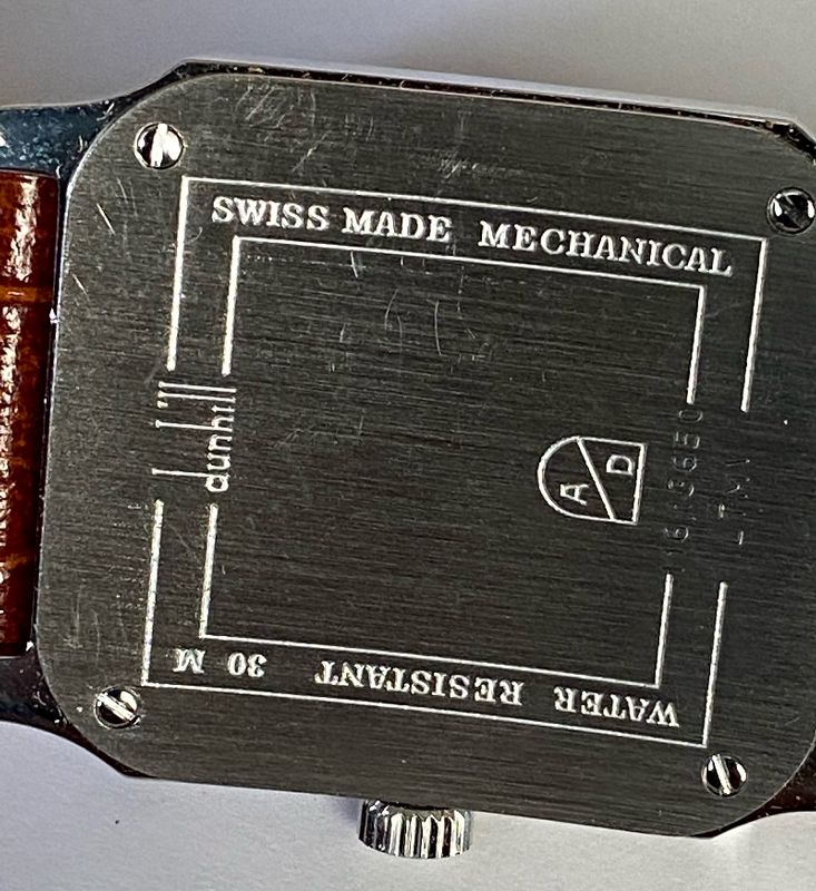 DUNHILL Men's Rectangular Steel Wristwatch Mechanical New 28mm/39mm