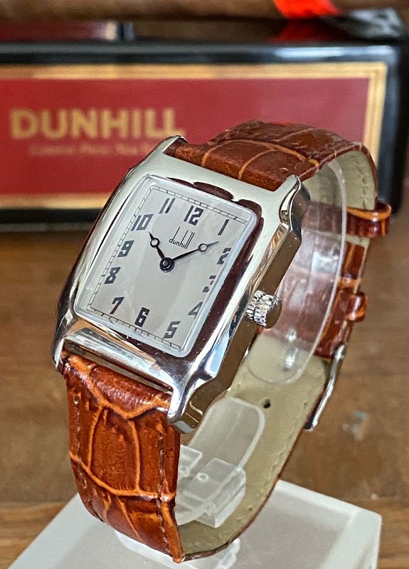 DUNHILL Men's Rectangular Steel Wristwatch Mechanical New 28mm/39mm