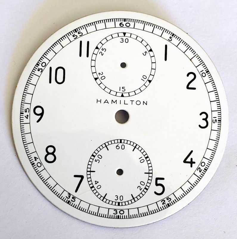 HAMILTON MODEL 23 WWII British Military WHITE PORCELAIN Dial 1942