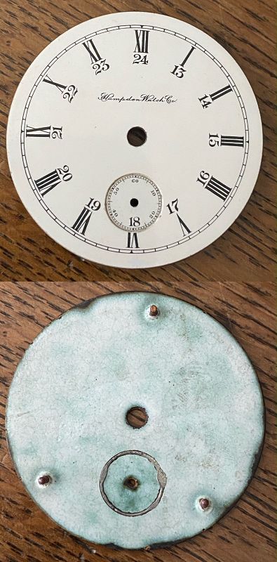 HAMPDEN 18s CANADIAN PACIFIC RAILWAY 24 HOUR Dial