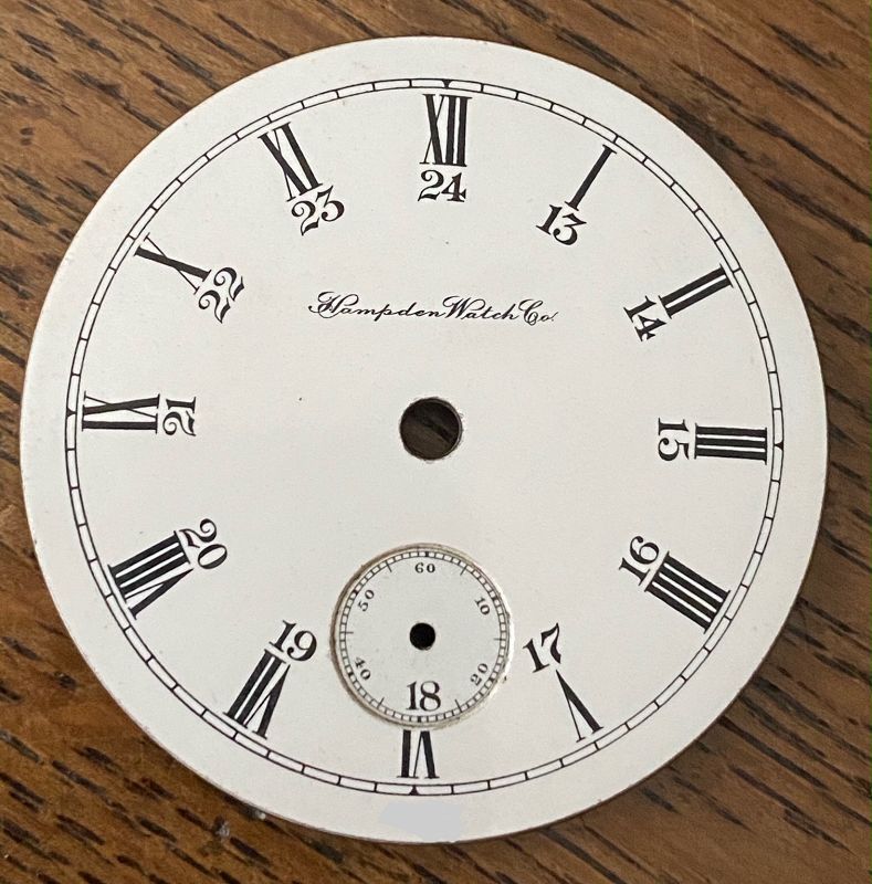 HAMPDEN 18s CANADIAN PACIFIC RAILWAY 24 HOUR Dial