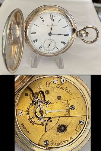 INDEPENDENT WATCH CO. Fredonia, N.Y. Key Wind 3/4 Plate GATES