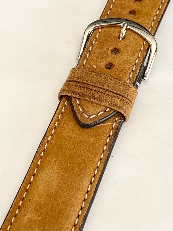 ITALIAN VINTAGE OAK LEATHER Hand Crafted 22/20MM Genuine Leather