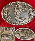 Cowgirl Sterling Silver Jeff Deegan Buckle C: 1993  NOS