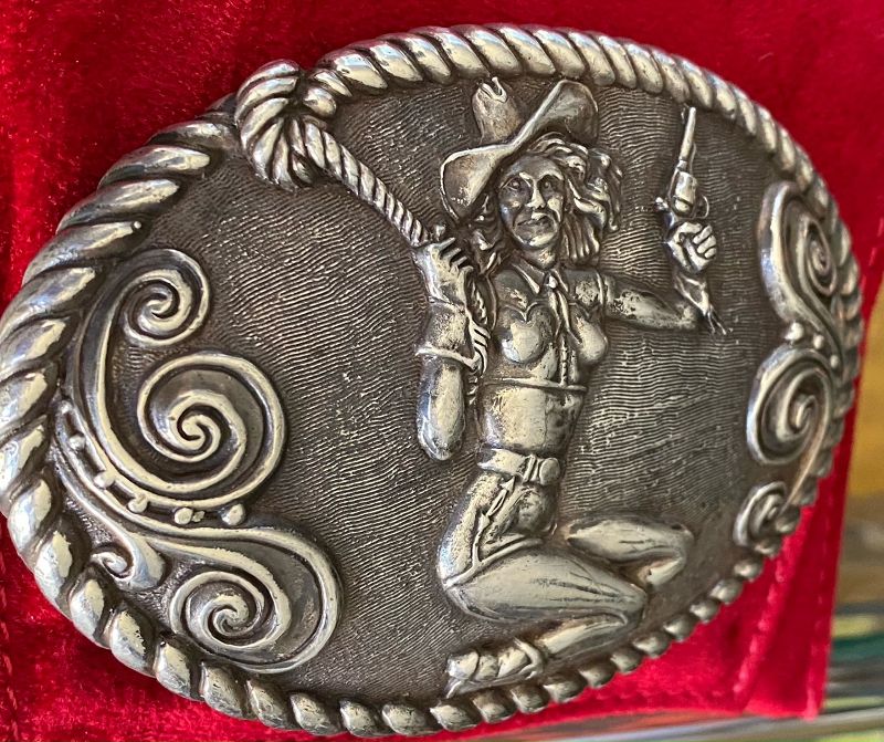 Cowgirl Sterling Silver Jeff Deegan Buckle C: 1993  NOS