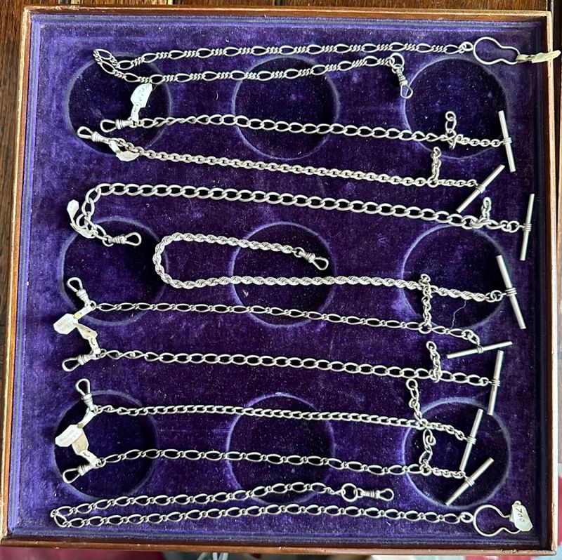 STERLING SILVER Vest CHAIN C:1890 Ten (10) Style choice