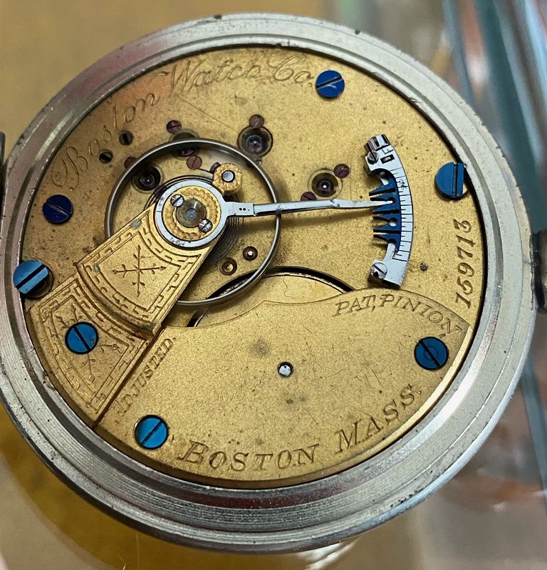 **BOSTON WATCH Co. BOSTON, Mass. Original Double Hinged Display 1880