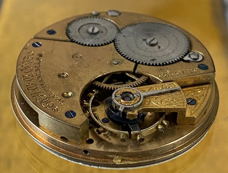 American WALTHAM 16 Size Hunting Model Movement FANCY DIAL 1892