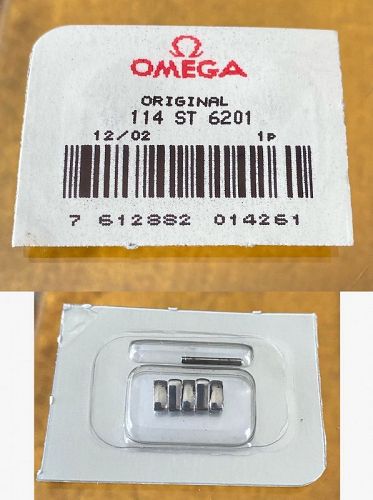 OMEGA Original Stainless Steel Link 114 ST 6201 Factory Packaged