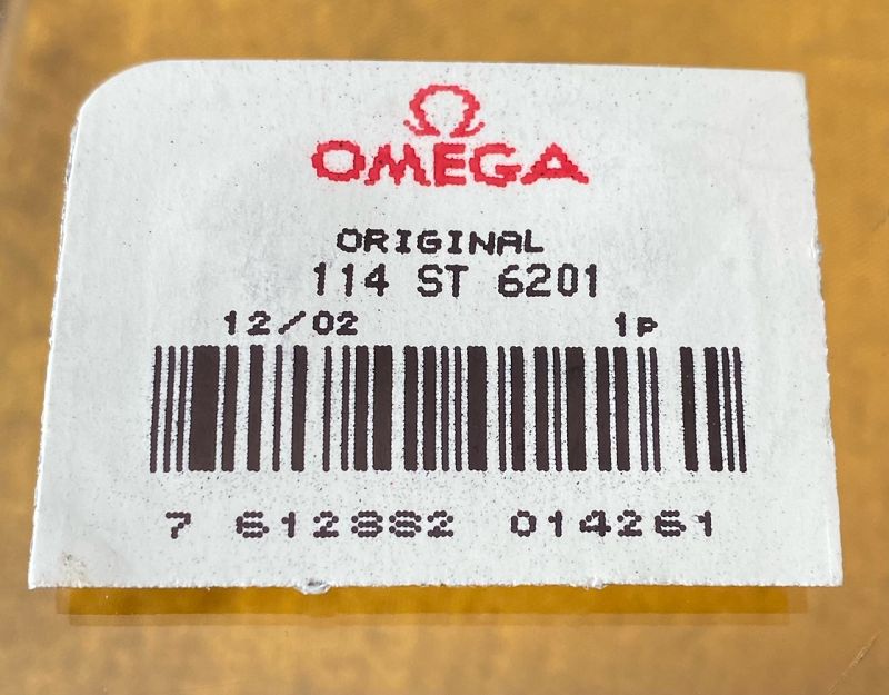 OMEGA Original Stainless Steel Link 114 ST 6201 Factory Packaged