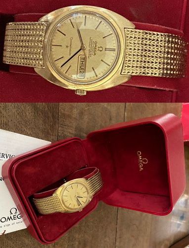 OMEGA CONSTELLATION DAY/DATE 18k GOLD Cal. 751 Special Bracelet 1969