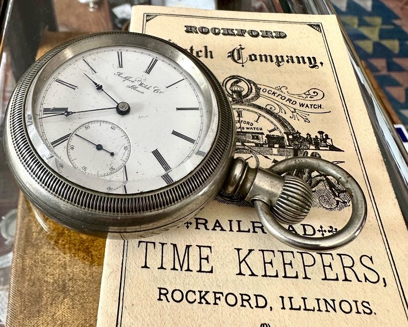 ROCKFORD WATCH Co. 18 Size, Hunting Model 3 15j Circa: 1884