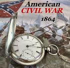 AMERICAN W.Co. P.S. Bartlett 11j CIVIL WAR Silver original 1865
