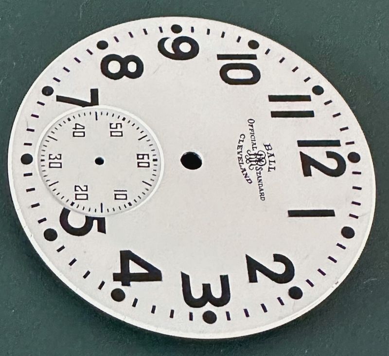 &quot;BOX CAR&quot; DIAL 16 size Open Face Ball R.R. Hamilton &amp; Illinois DIAL