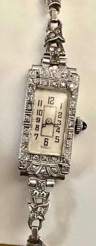 CLYCINE Watch Co. Ladies 18k WHITE GOLD DIAMOND BRACELET 1923.