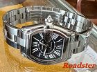 CARTIER ROADSTER Stainless Steel Black Dial Box/Papers 1995