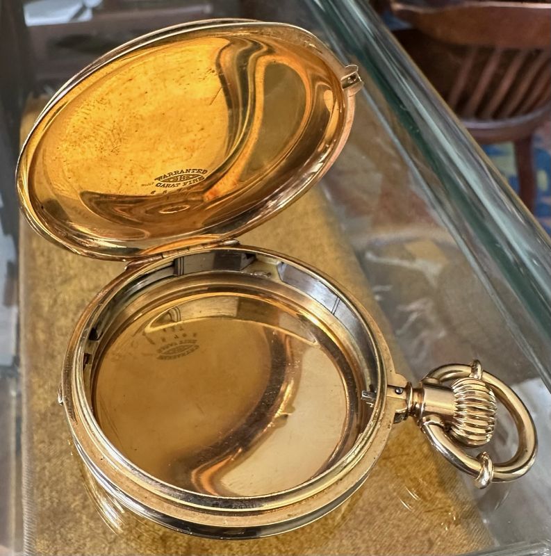 Albert H Potter Pocket Chronometer 18k GOLD Hunting Case 1875