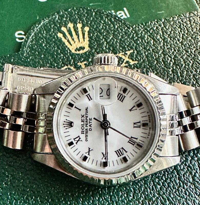 ROLEX Ladies DATE all STAINLESS STEEL Box &amp; Papers Ref. 69240