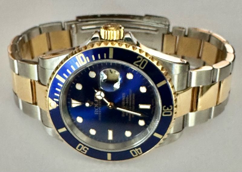 ROLEX SUBMARINER 2-Tone 18k/SS 16613Box &amp; Papers 2000 OEM