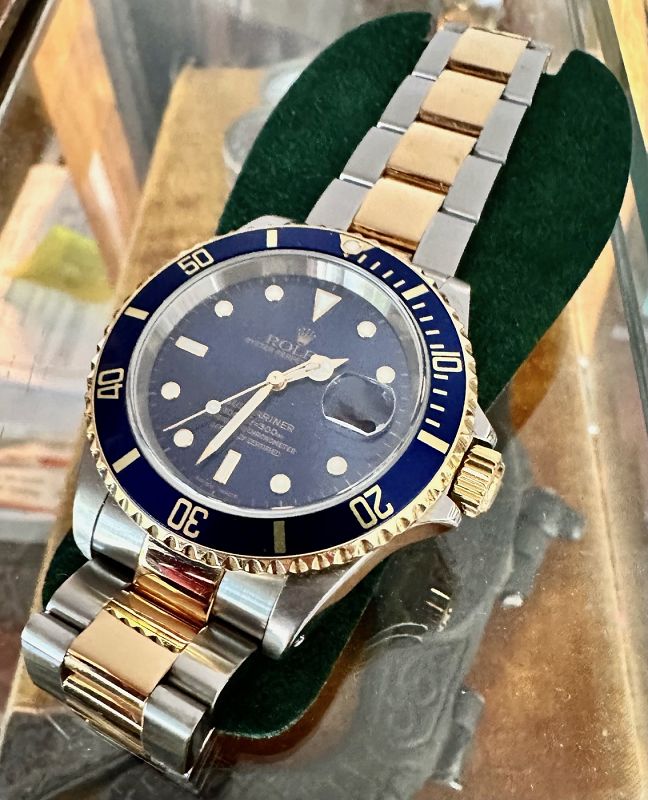 ROLEX SUBMARINER 2-Tone 18k/SS 16613Box &amp; Papers 2000 OEM