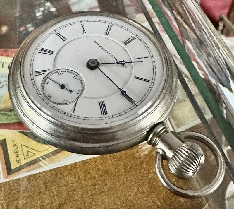 PEORIA W. Co. 18 size Modified by NON-MAGNETIC WATCH Co. 1887