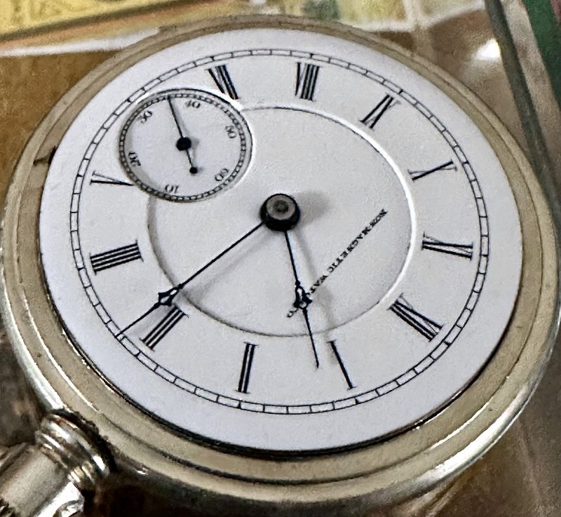 PEORIA W. Co. 18 size Modified by NON-MAGNETIC WATCH Co. 1887