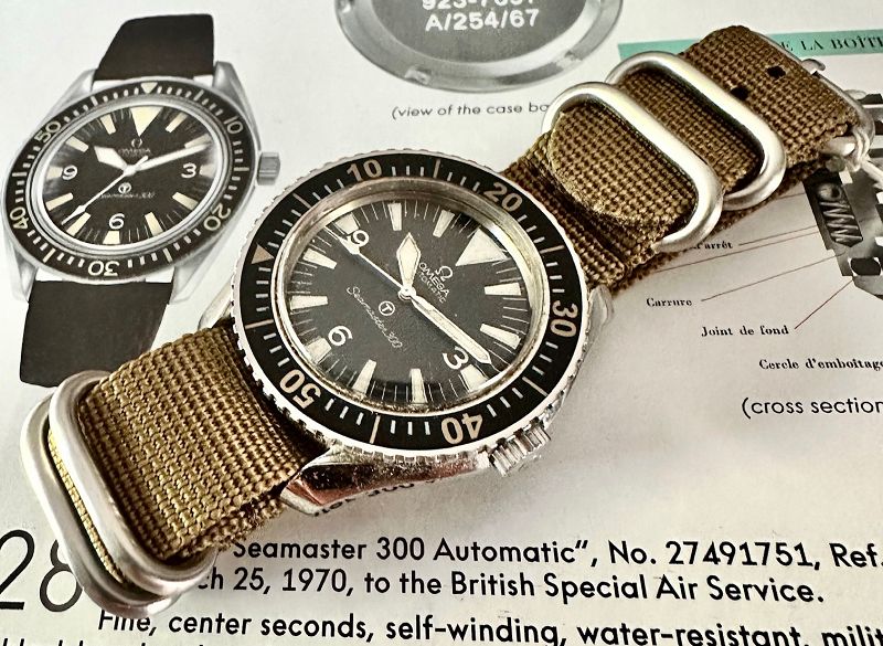 OMEGA Seamaster 300 MILITARY British Royal Navy DIVE Cal. 552 1967