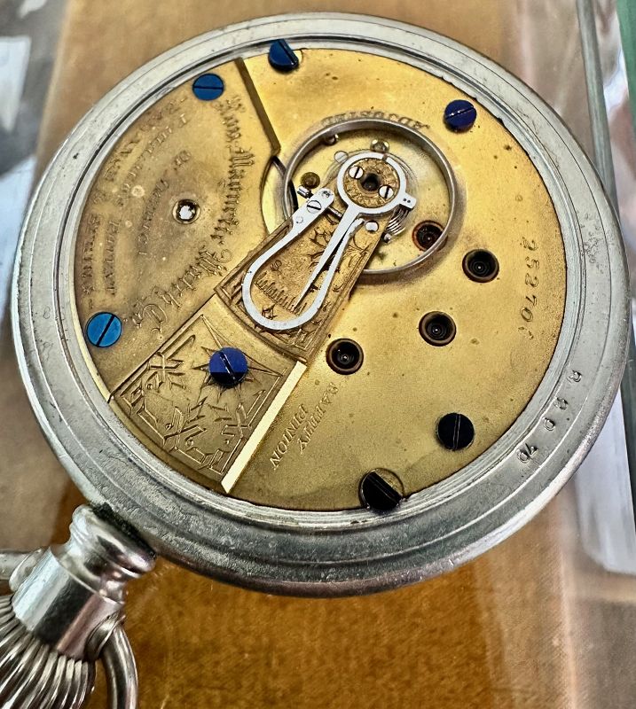 PEORIA W. Co. 18 size Modified by NON-MAGNETIC WATCH Co. 1887