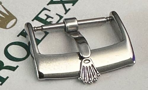 ROLEX 18mm Steel Logo Buckle Laser ROLEXSA ACIERINOX SWISS Current