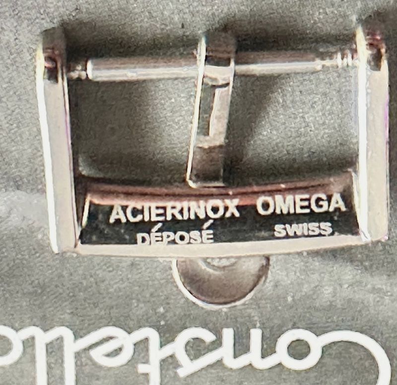 OMEGA 16mm Steel Logo Buckle ACIERINOX'DEPOSE OMEGA SWISS