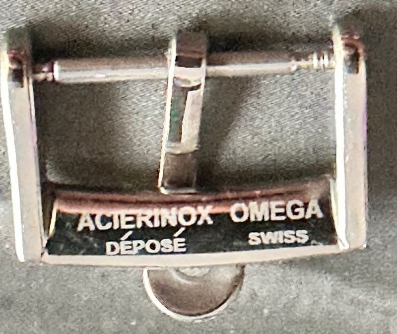 OMEGA 16mm Steel Logo Buckle ACIERINOX'DEPOSE OMEGA SWISS