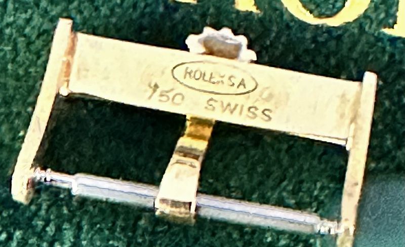 ROLEX 18k GOLD 18mm Logo Buckle 750 ROLEXSA SWISS 1978