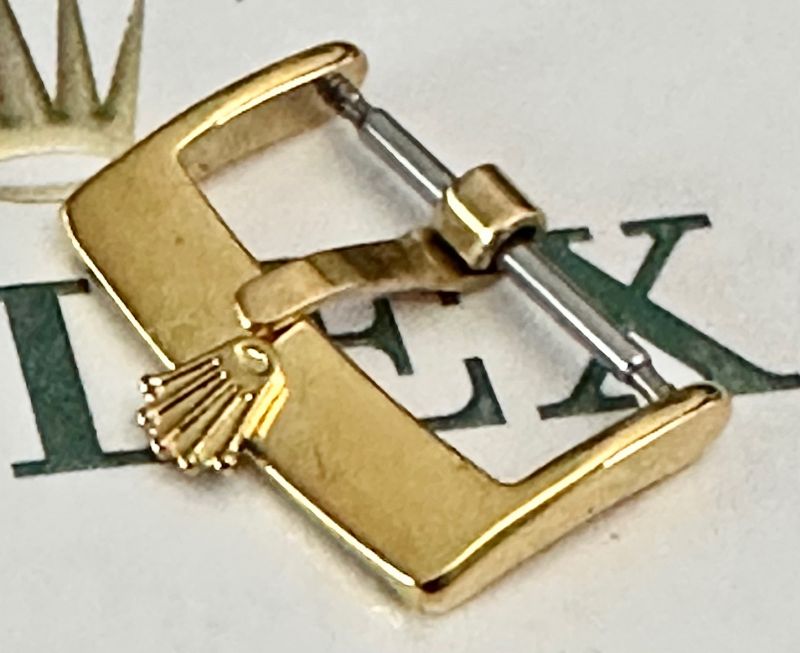 ROLEX 18mm Yellow Logo Buckle Laser ROLEXSA PLAQUEG SWISS Current