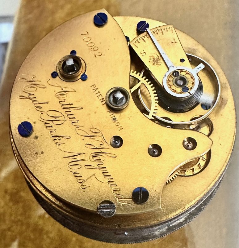 Lancaster Watch Co.18 size KWKS from rear Hyde Park, Mass Private Lab