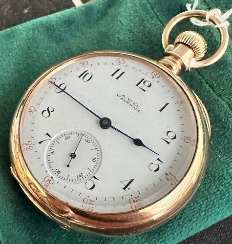 WALTHAM 1872 MODEL 14k ROSE GOLD 16j All original and mint