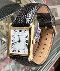 CARTIER Louis TANK 18k Gold 30 by 23.5mm 18k Gold Cartier Buckle 1976