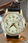 Baume & Mercier 18k Chronograph 56mm Arrowhead Dial 1937