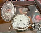 NATIONAL WATCH Co. Mat. Laflin No. 9080 Silver Hunting 1868