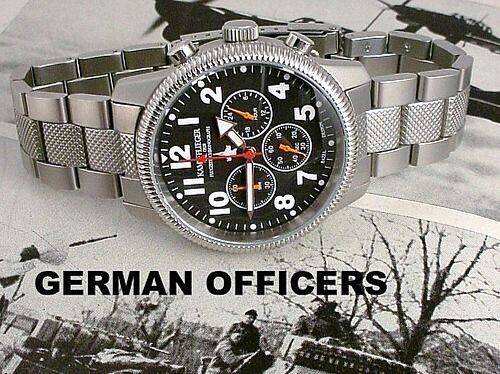 NEW GERMAN CHRONOGRAPH AIR FORCE LUFTWAFFE OFFICERS MODEL WRIST