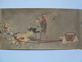 Hand scroll, hyakki yako, Yoshinobu, Kano,Japan 18th c.