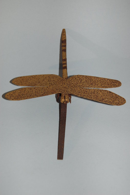 Maedate, helmet ornament, dragonfly, Japan, 20th c.
