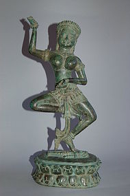 Dancing Dakini, bronze sculpture, Bayon style