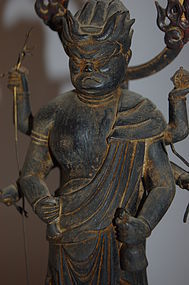 Wood statue, Shomen Kongo, Japan, Edo per, early 19th c
