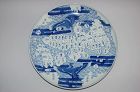 Porcelain charger, Tokugawa map of Japan, blue & white, Hirado, Hizen